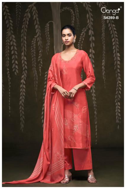 Ganga deisha 4289 wholesale dress materials in chickpet bangalore with prices